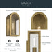 Kichler - 59200NBR - One Light Outdoor Wall Mount - Marea - Natural Brass