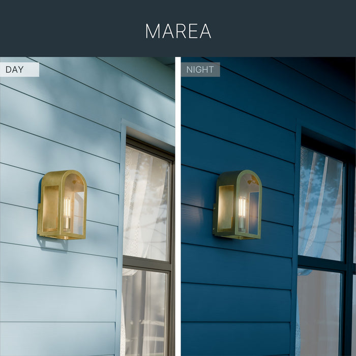 Kichler - 59200NBR - One Light Outdoor Wall Mount - Marea - Natural Brass