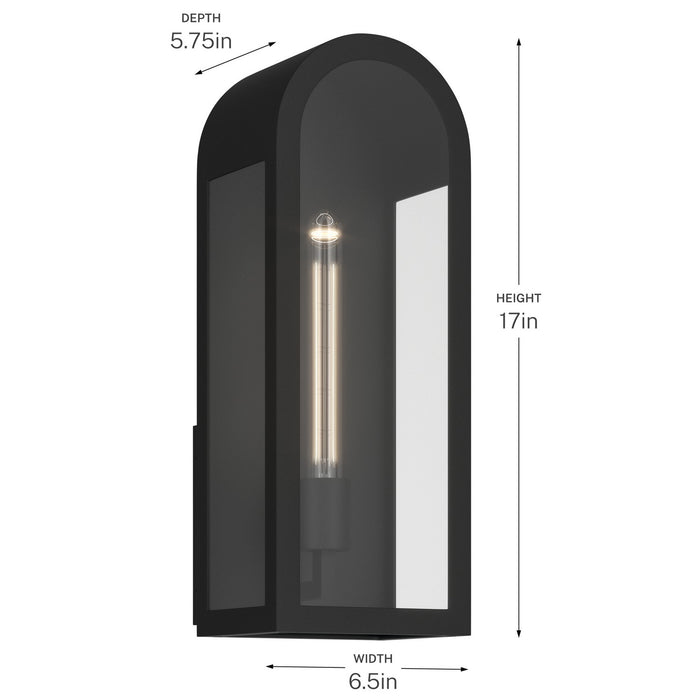 Kichler - 59201BKT - One Light Outdoor Wall Mount - Marea - Textured Black