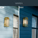 Kichler - 59201NBR - One Light Outdoor Wall Mount - Marea - Natural Brass