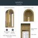 Kichler - 59201NBR - One Light Outdoor Wall Mount - Marea - Natural Brass