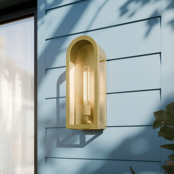 Kichler - 59201NBR - One Light Outdoor Wall Mount - Marea - Natural Brass