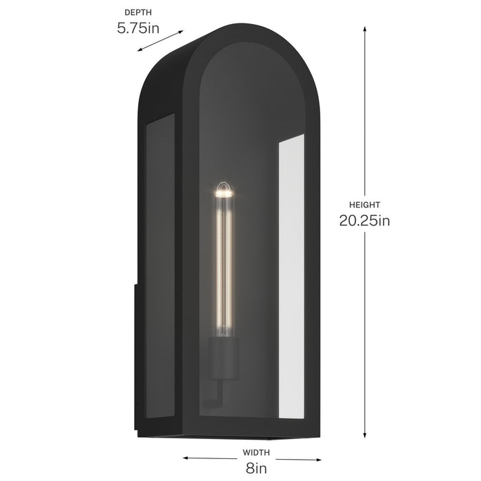 Kichler - 59202BKT - One Light Outdoor Wall Mount - Marea - Textured Black