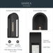 Kichler - 59202BKT - One Light Outdoor Wall Mount - Marea - Textured Black