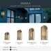 Kichler - 59202NBR - One Light Outdoor Wall Mount - Marea - Natural Brass