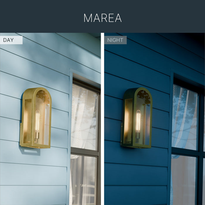 Kichler - 59202NBR - One Light Outdoor Wall Mount - Marea - Natural Brass