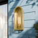 Kichler - 59202NBR - One Light Outdoor Wall Mount - Marea - Natural Brass