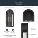Kichler - 59203BKT - Two Light Outdoor Wall Mount - Marea - Textured Black