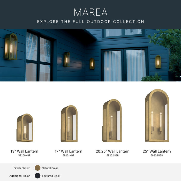Kichler - 59203NBR - Two Light Outdoor Wall Mount - Marea - Natural Brass