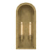 Kichler - 59203NBR - Two Light Outdoor Wall Mount - Marea - Natural Brass