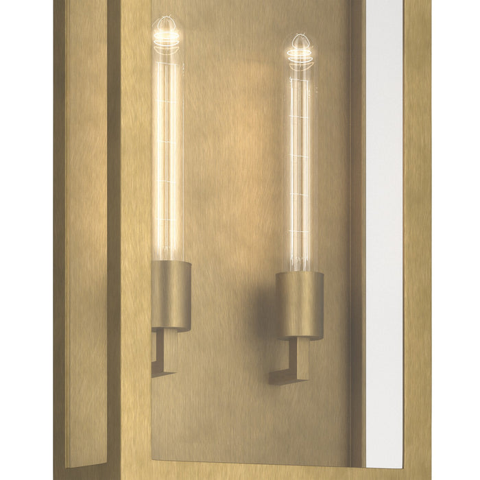 Kichler - 59203NBR - Two Light Outdoor Wall Mount - Marea - Natural Brass