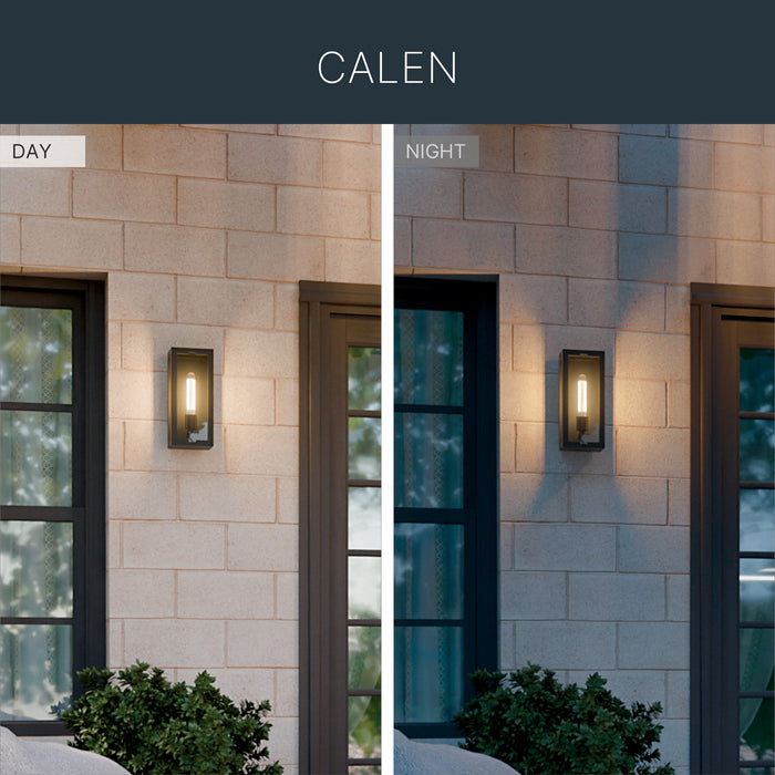 Kichler - 59208BKT - One Light Outdoor Wall Mount - Calen - Textured Black