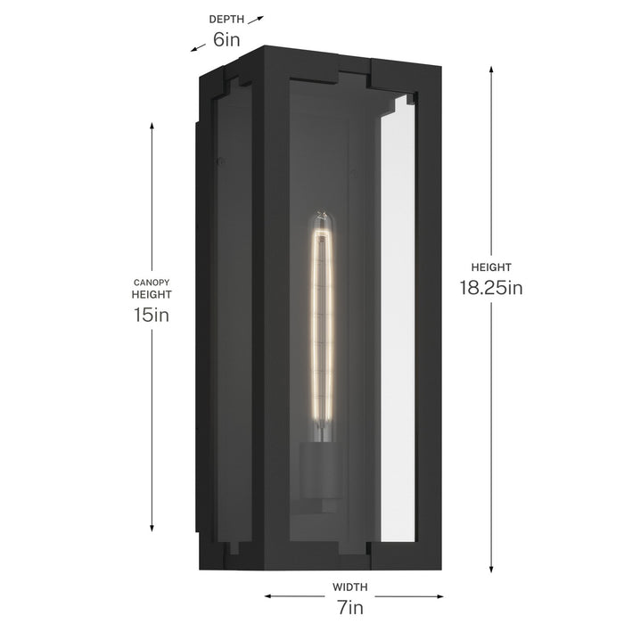 Kichler - 59209BKT - One Light Outdoor Wall Mount - Calen - Textured Black