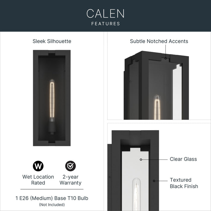 Kichler - 59209BKT - One Light Outdoor Wall Mount - Calen - Textured Black