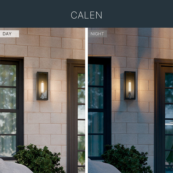 Kichler - 59209BKT - One Light Outdoor Wall Mount - Calen - Textured Black