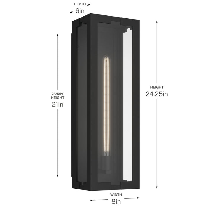 Kichler - 59210BKT - One Light Outdoor Wall Mount - Calen - Textured Black