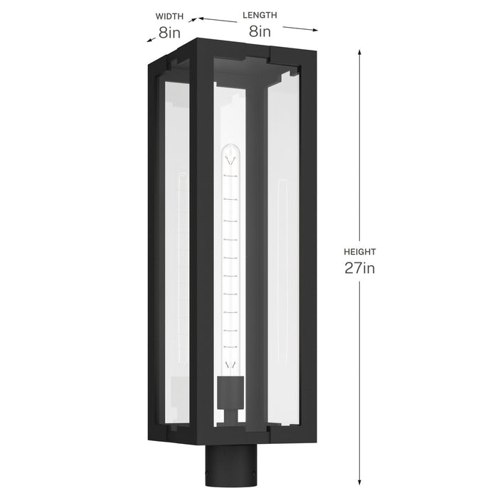 Kichler - 59211BKT - One Light Outdoor Post Lantern - Calen - Textured Black