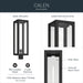 Kichler - 59211BKT - One Light Outdoor Post Lantern - Calen - Textured Black
