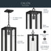 Kichler - 59212BKT - One Light Outdoor Pendant - Calen - Textured Black