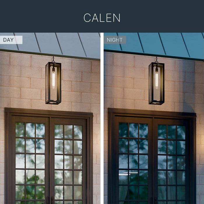 Kichler - 59212BKT - One Light Outdoor Pendant - Calen - Textured Black