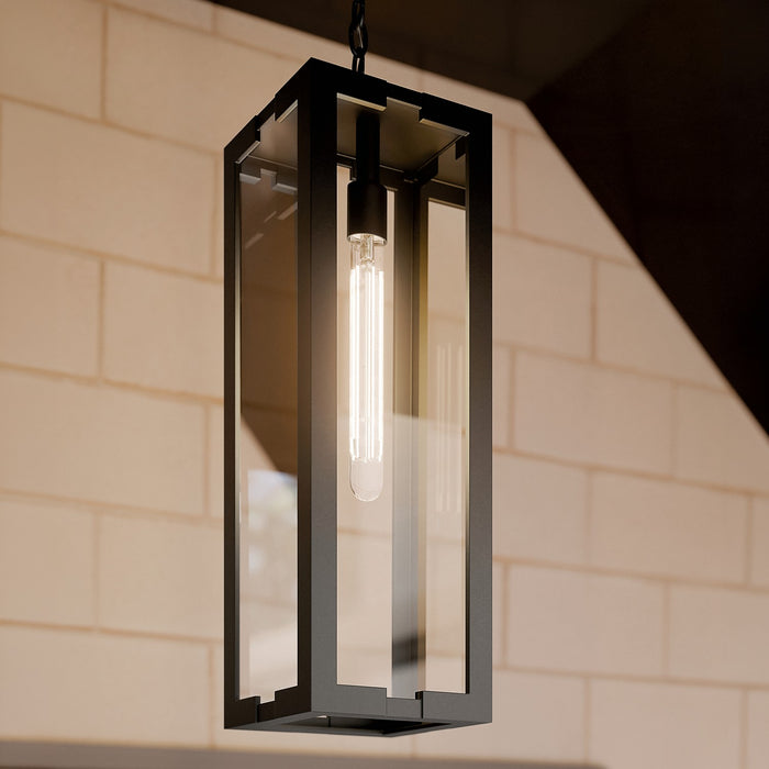Kichler - 59212BKT - One Light Outdoor Pendant - Calen - Textured Black