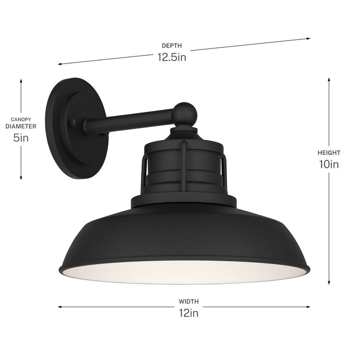 Kichler - 59205BKT - One Light Outdoor Wall Mount - Fielding - Textured Black