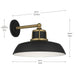 Kichler - 59205NBR - One Light Outdoor Wall Mount - Fielding - Natural Brass