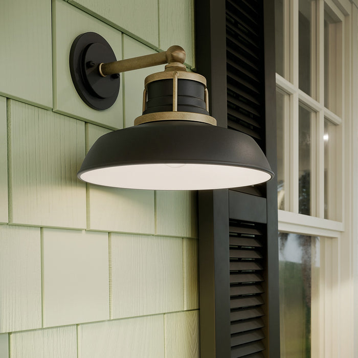Kichler - 59205NBR - One Light Outdoor Wall Mount - Fielding - Natural Brass