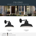 Kichler - 59206BKT - One Light Outdoor Wall Mount - Fielding - Textured Black