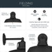 Kichler - 59206BKT - One Light Outdoor Wall Mount - Fielding - Textured Black