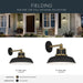 Kichler - 59206NBR - One Light Outdoor Wall Mount - Fielding - Natural Brass