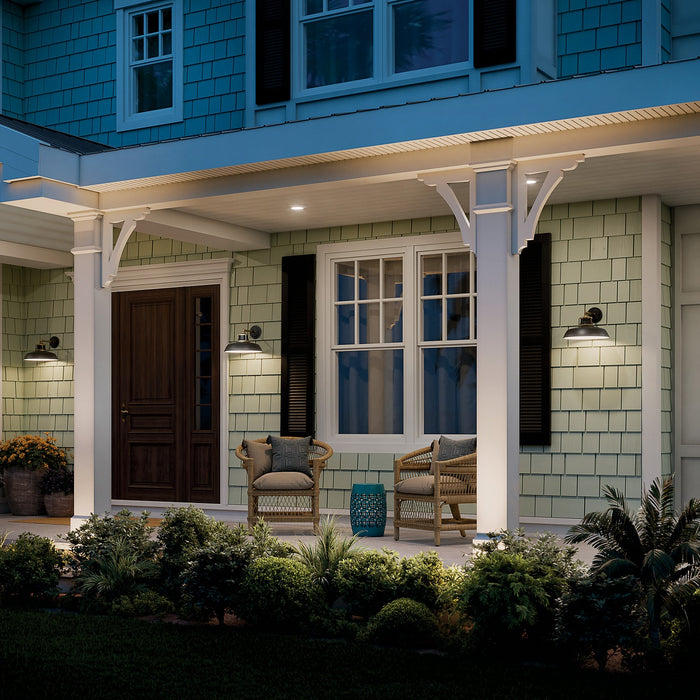 Kichler - 59206NBR - One Light Outdoor Wall Mount - Fielding - Natural Brass