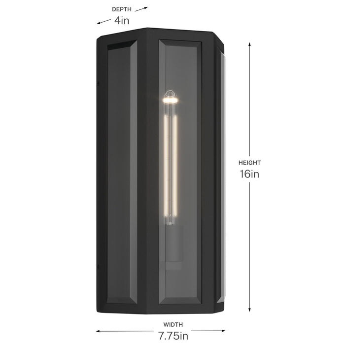 Kichler - 59214BKT - One Light Outdoor Wall Mount - Berens - Textured Black