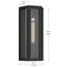 Kichler - 59214BKT - One Light Outdoor Wall Mount - Berens - Textured Black