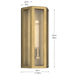 Kichler - 59214NBR - One Light Outdoor Wall Mount - Berens - Natural Brass