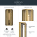 Kichler - 59214NBR - One Light Outdoor Wall Mount - Berens - Natural Brass
