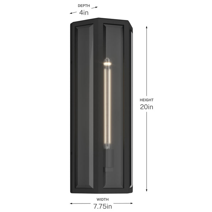 Kichler - 59215BKT - One Light Outdoor Wall Mount - Berens - Textured Black