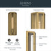 Kichler - 59215NBR - One Light Outdoor Wall Mount - Berens - Natural Brass