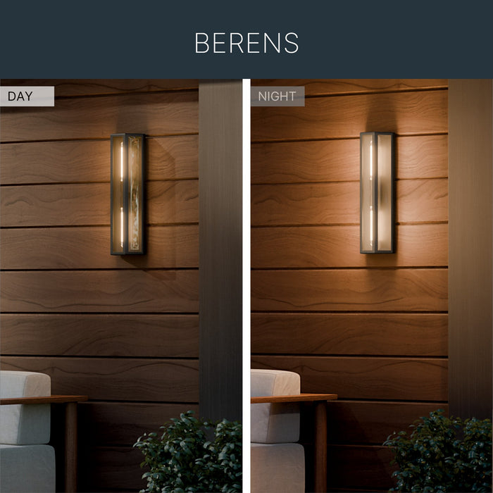 Kichler - 59216BKT - Two Light Outdoor Wall Mount - Berens - Textured Black