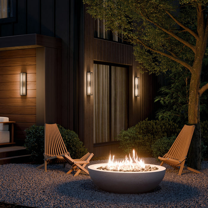 Kichler - 59216BKT - Two Light Outdoor Wall Mount - Berens - Textured Black