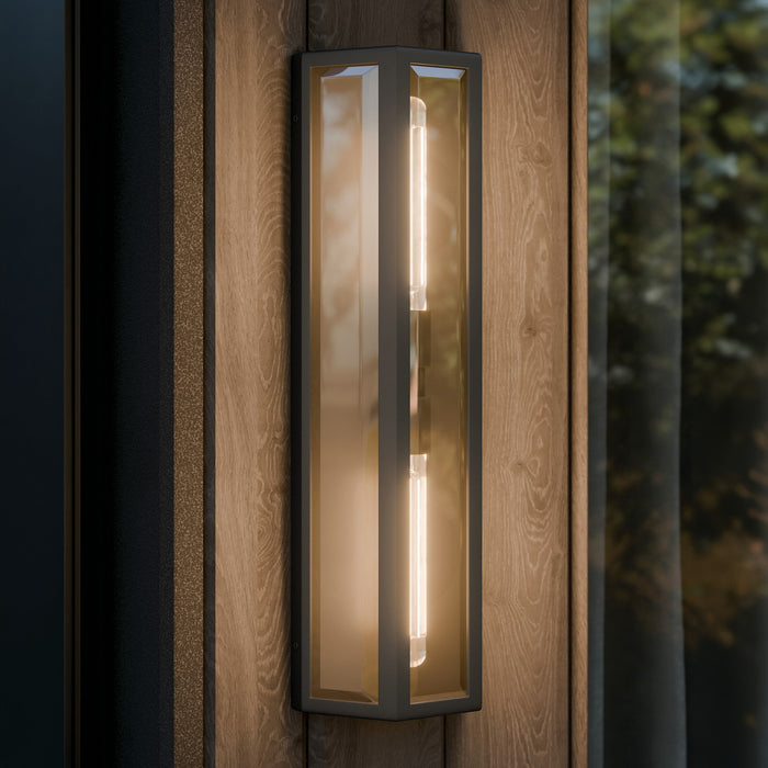 Kichler - 59216BKT - Two Light Outdoor Wall Mount - Berens - Textured Black