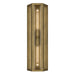 Kichler - 59216NBR - Two Light Outdoor Wall Mount - Berens - Natural Brass