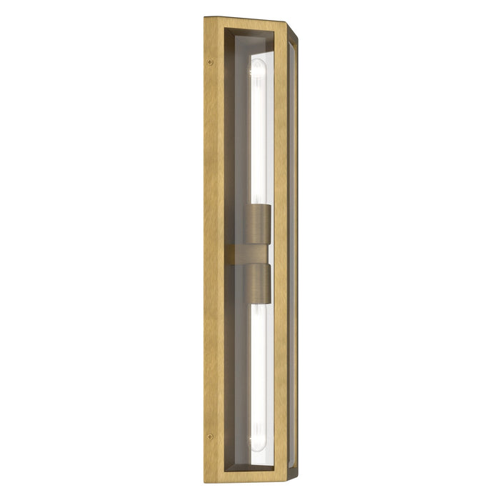 Kichler - 59216NBR - Two Light Outdoor Wall Mount - Berens - Natural Brass