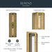 Kichler - 59216NBR - Two Light Outdoor Wall Mount - Berens - Natural Brass
