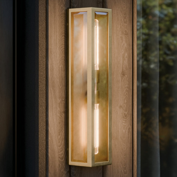 Kichler - 59216NBR - Two Light Outdoor Wall Mount - Berens - Natural Brass