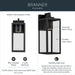 Kichler - 59111BKTDS - One Light Outdoor Wall Mount - Branner - Textured Black