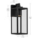 Kichler - 59111BKTDS - One Light Outdoor Wall Mount - Branner - Textured Black
