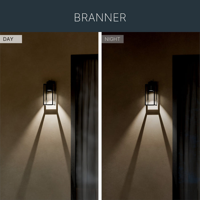 Kichler - 59111BKTDS - One Light Outdoor Wall Mount - Branner - Textured Black