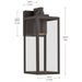 Kichler - 59111OZDS - One Light Outdoor Wall Mount - Branner - Olde Bronze