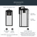 Kichler - 59112BKTDS - One Light Outdoor Wall Mount - Branner - Textured Black